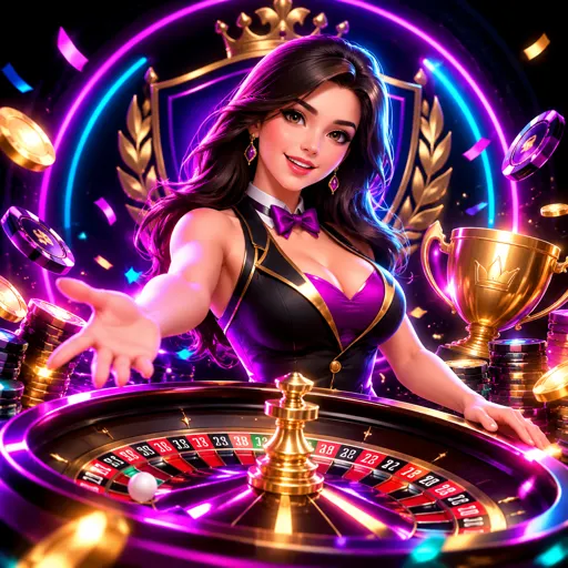 Mesa de roleta com crupiê ao vivo